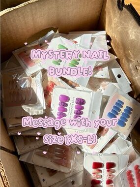 AI-made press on nails mystery bundle! 10 set bundle!